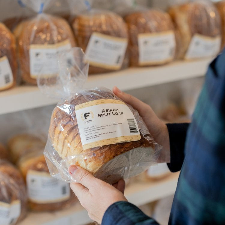 Farrell Bread & Bakery - Asiago Sourdough Split Loaf