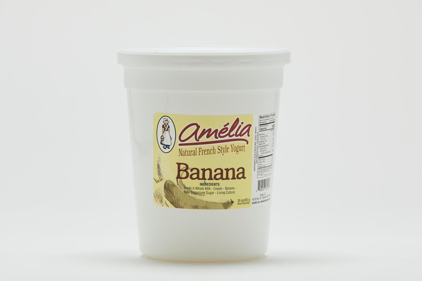 Amelia Creamery - Banana 30 oz